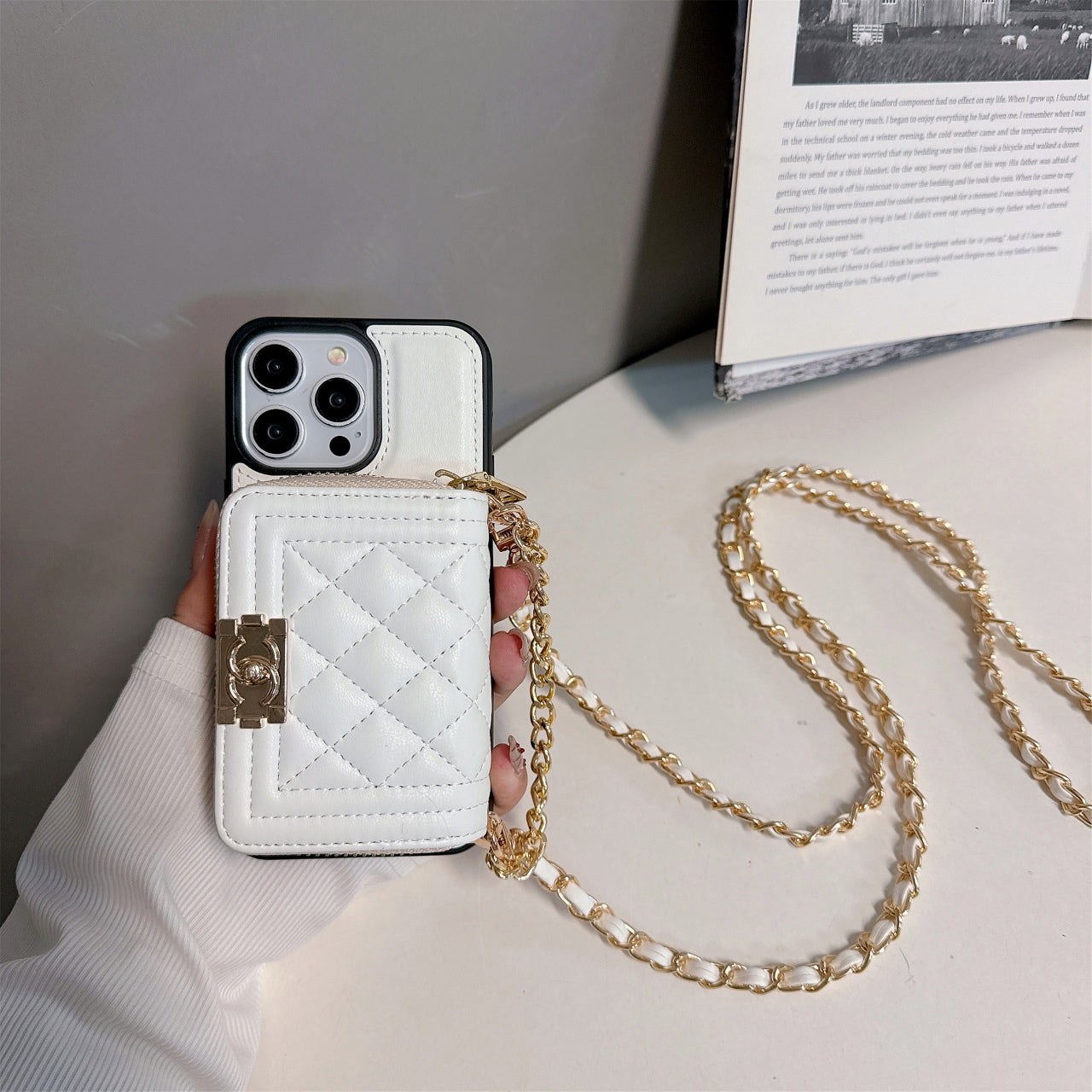 Fashion Leather Wallet Crossbody Case