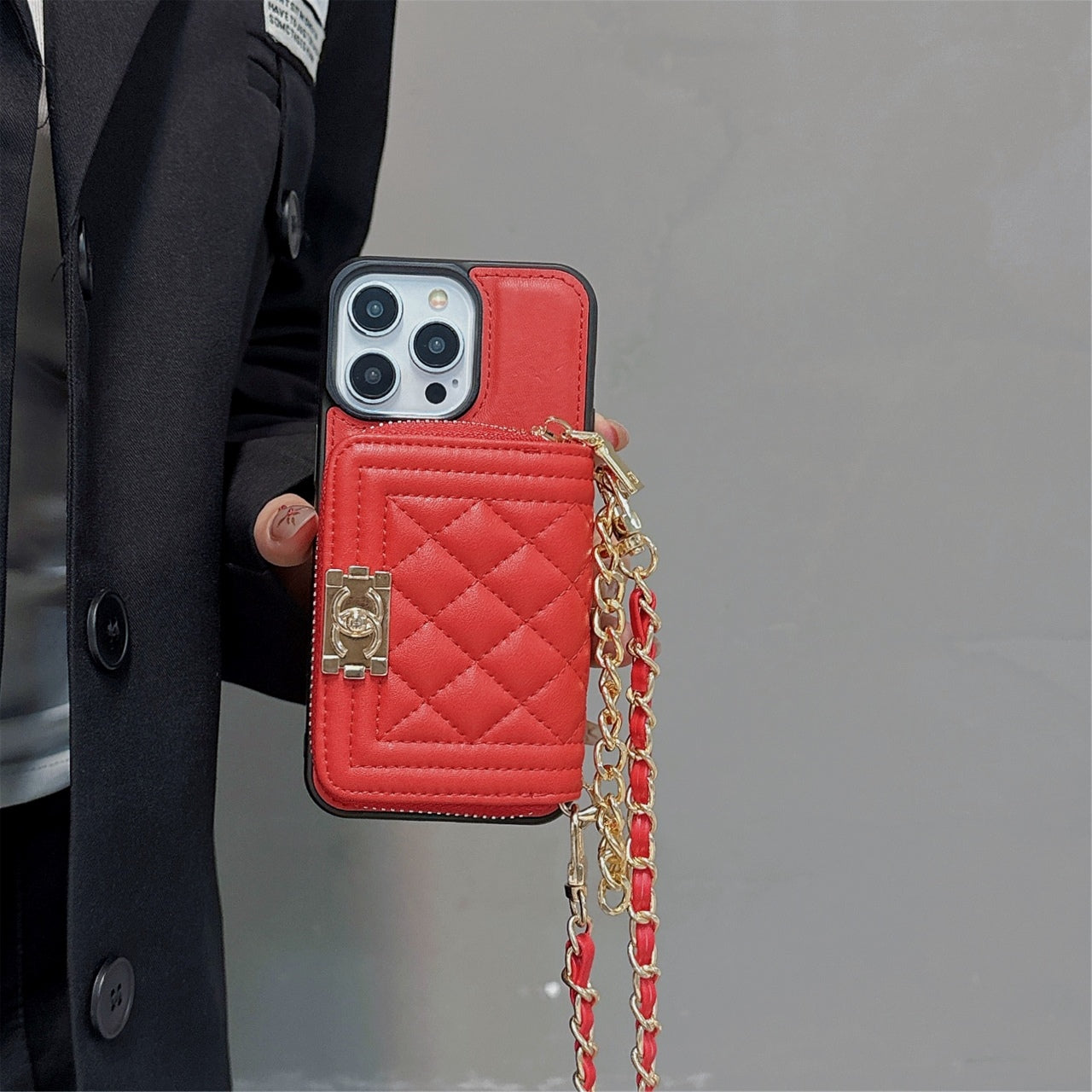 Fashion Leather Wallet Crossbody Case
