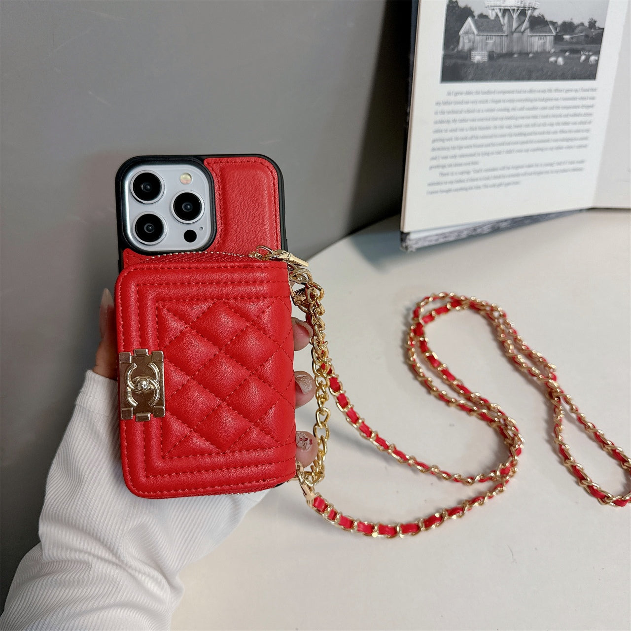 Fashion Leather Wallet Crossbody Case