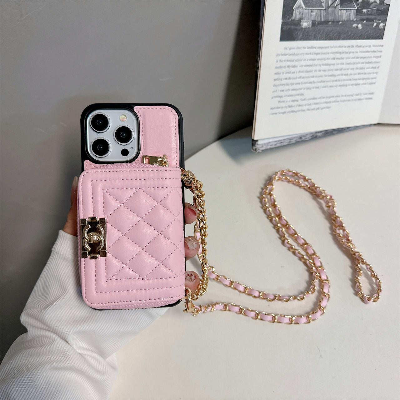 Fashion Leather Wallet Crossbody Case