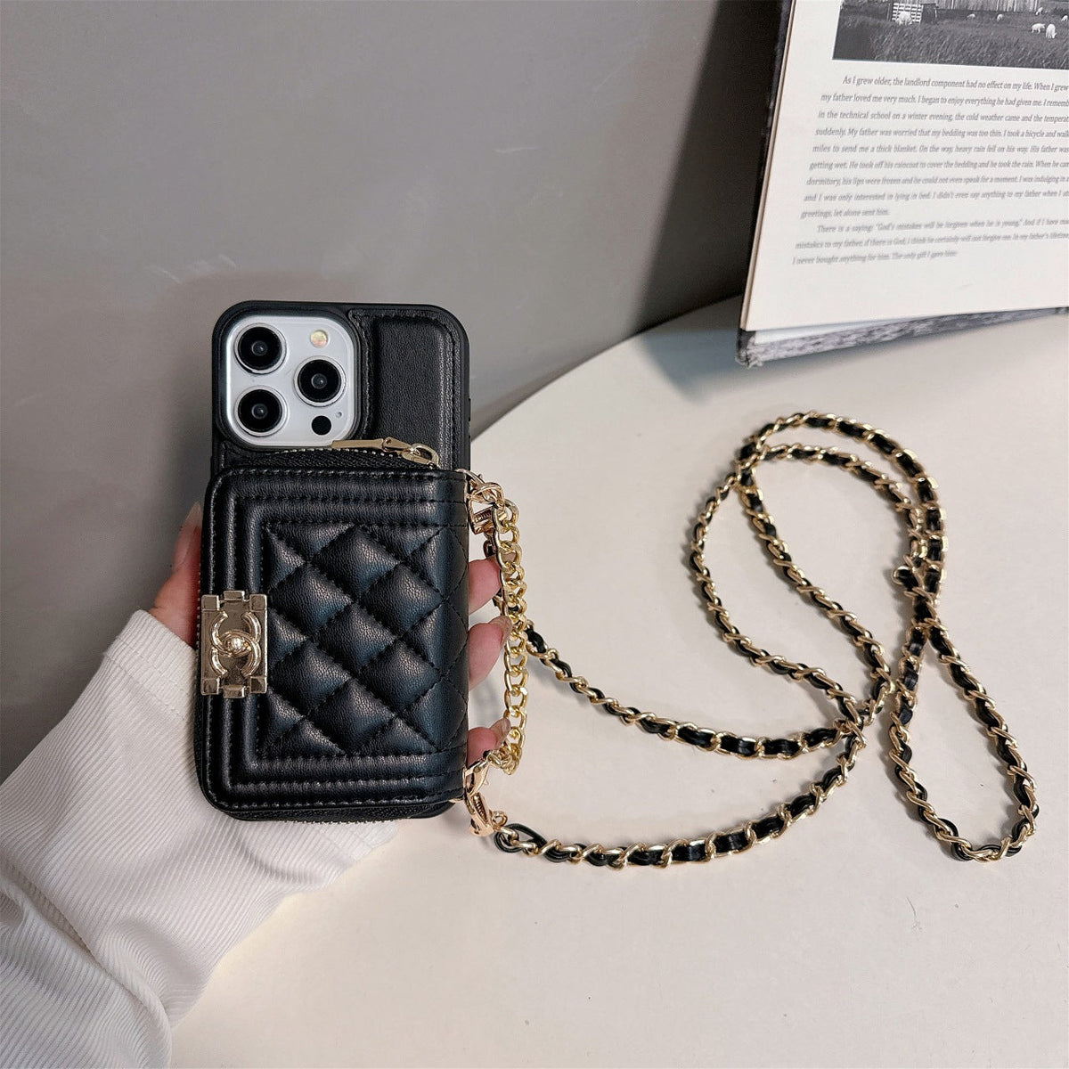 Fashion Leather Wallet Crossbody Case