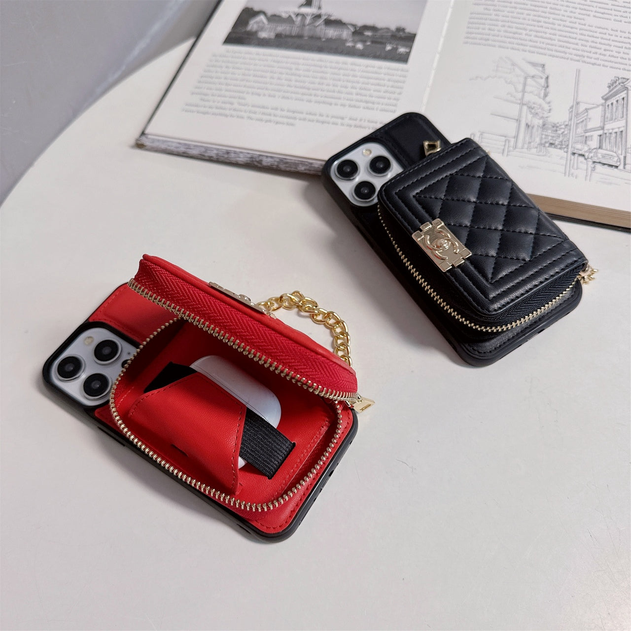 Fashion Leather Wallet Crossbody Case