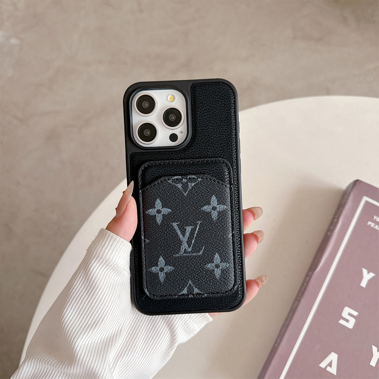 Leather Magnetic Card Holder Case