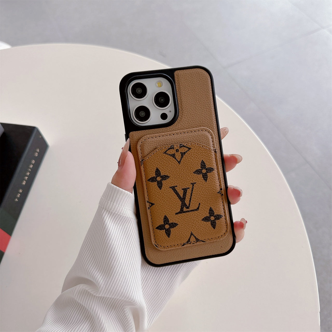 Leather Magnetic Card Holder Case