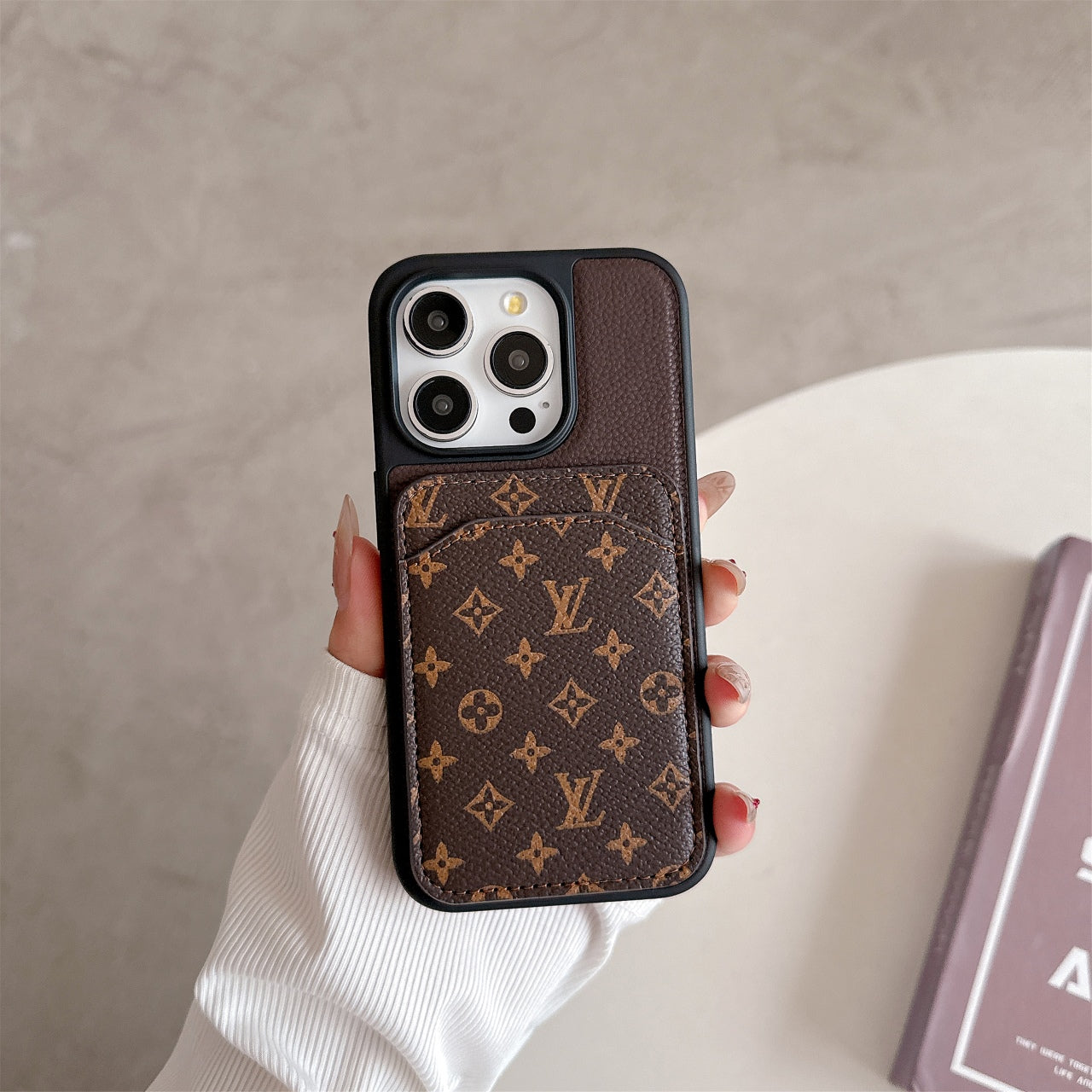 Leather Magnetic Card Holder Case