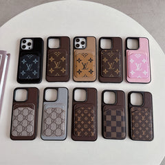 Leather Magnetic Card Holder Case