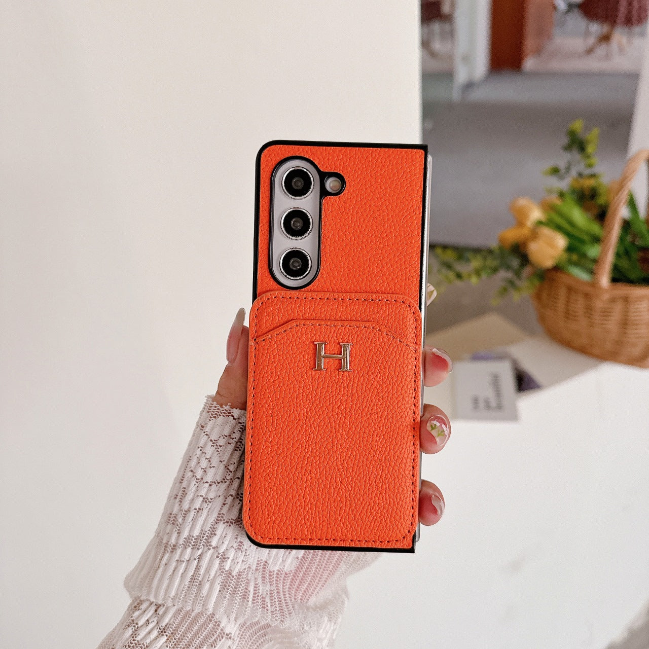 Luxury Litchi Magnetic Leather Fold Case