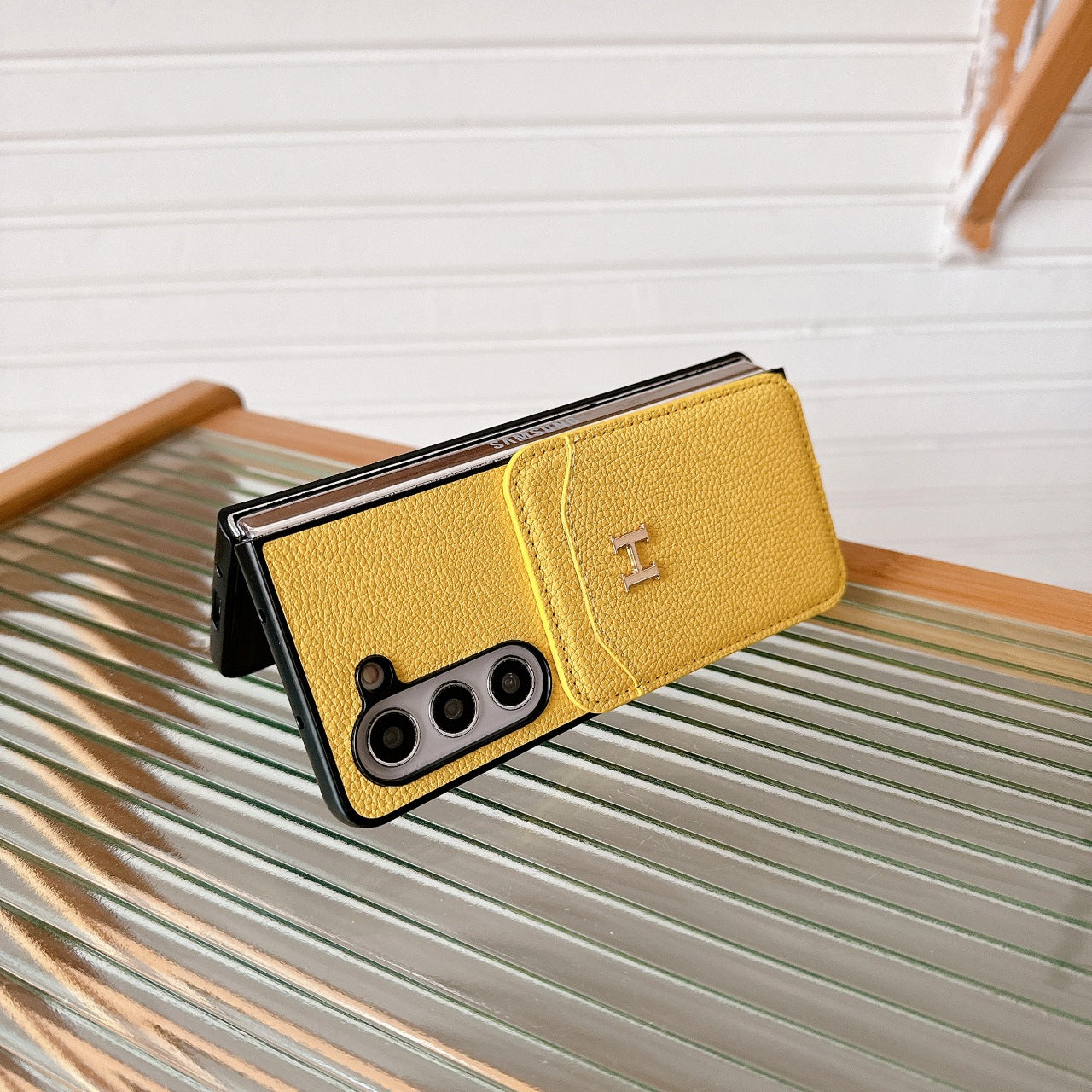 Luxury Litchi Magnetic Leather Fold Case