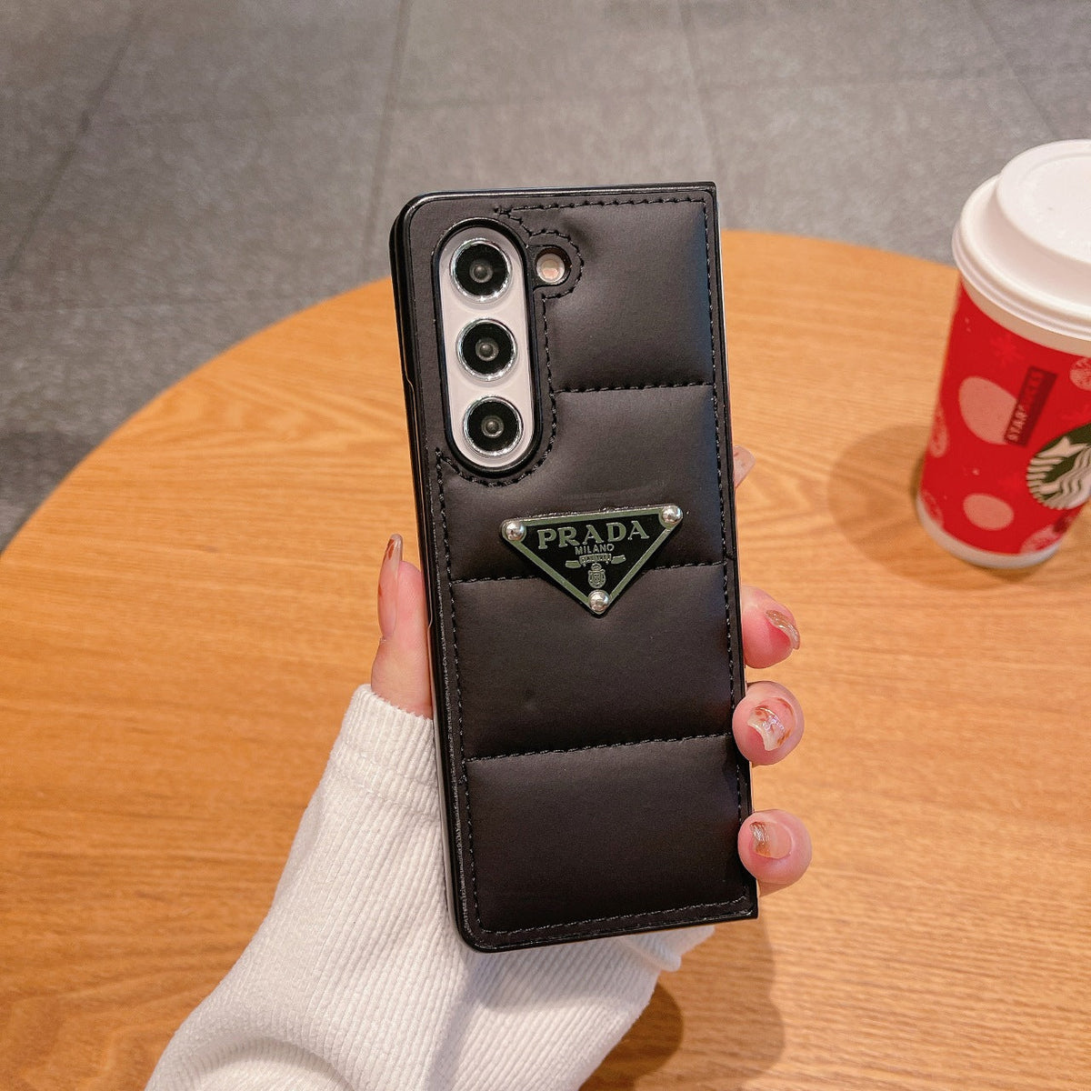 Triangle Logo Air Cushion Fold Case