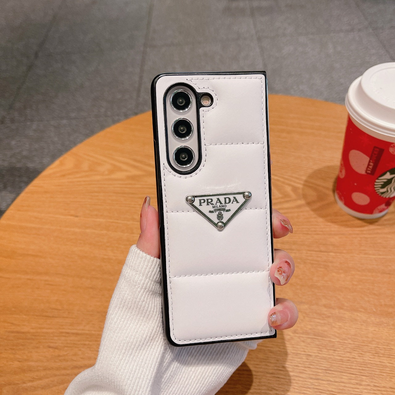 Triangle Logo Air Cushion Fold Case