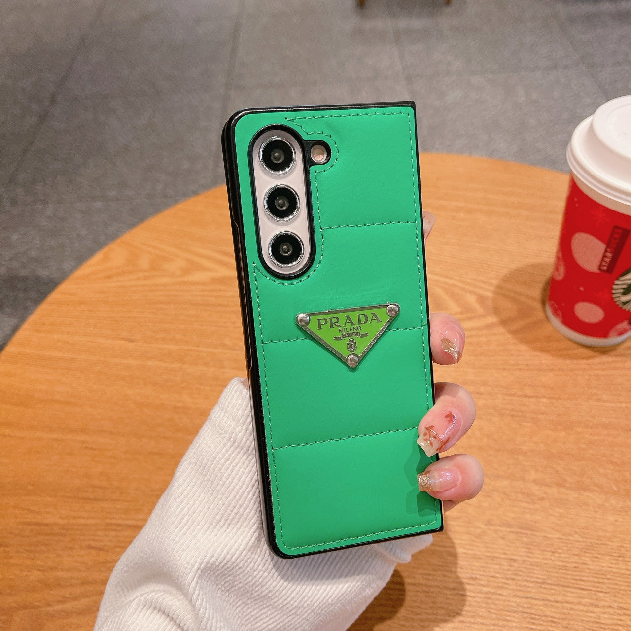 Triangle Logo Air Cushion Fold Case
