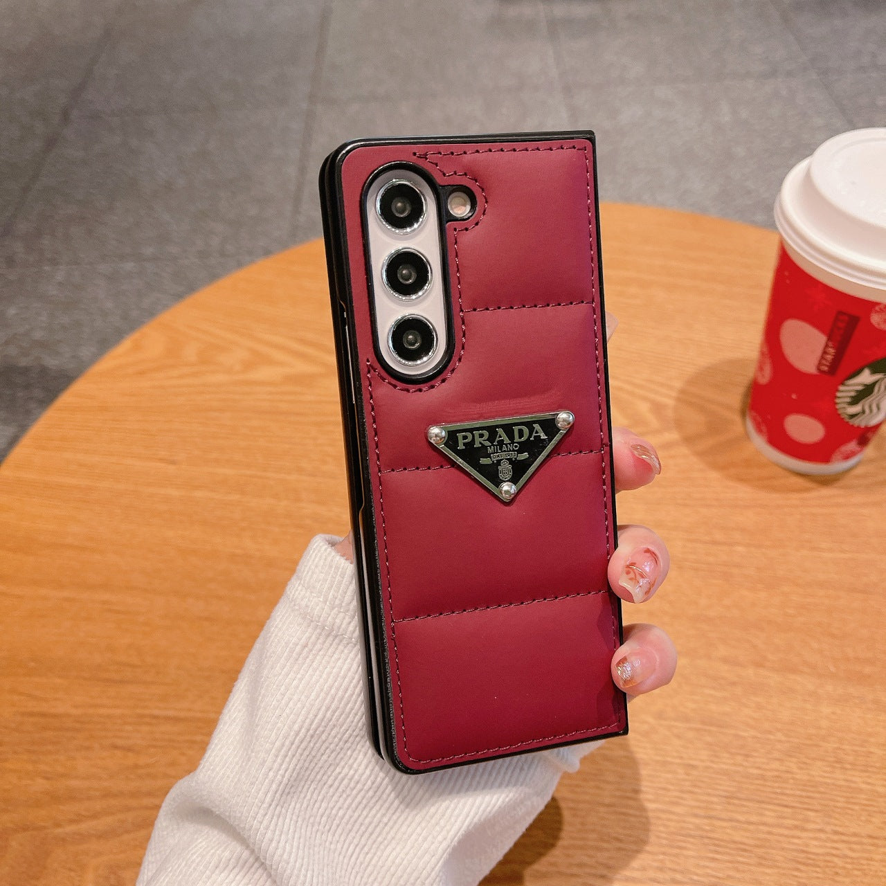 Triangle Logo Air Cushion Fold Case