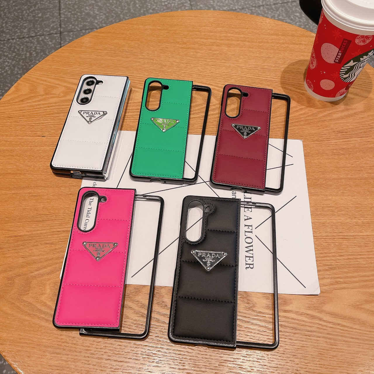 Triangle Logo Air Cushion Fold Case