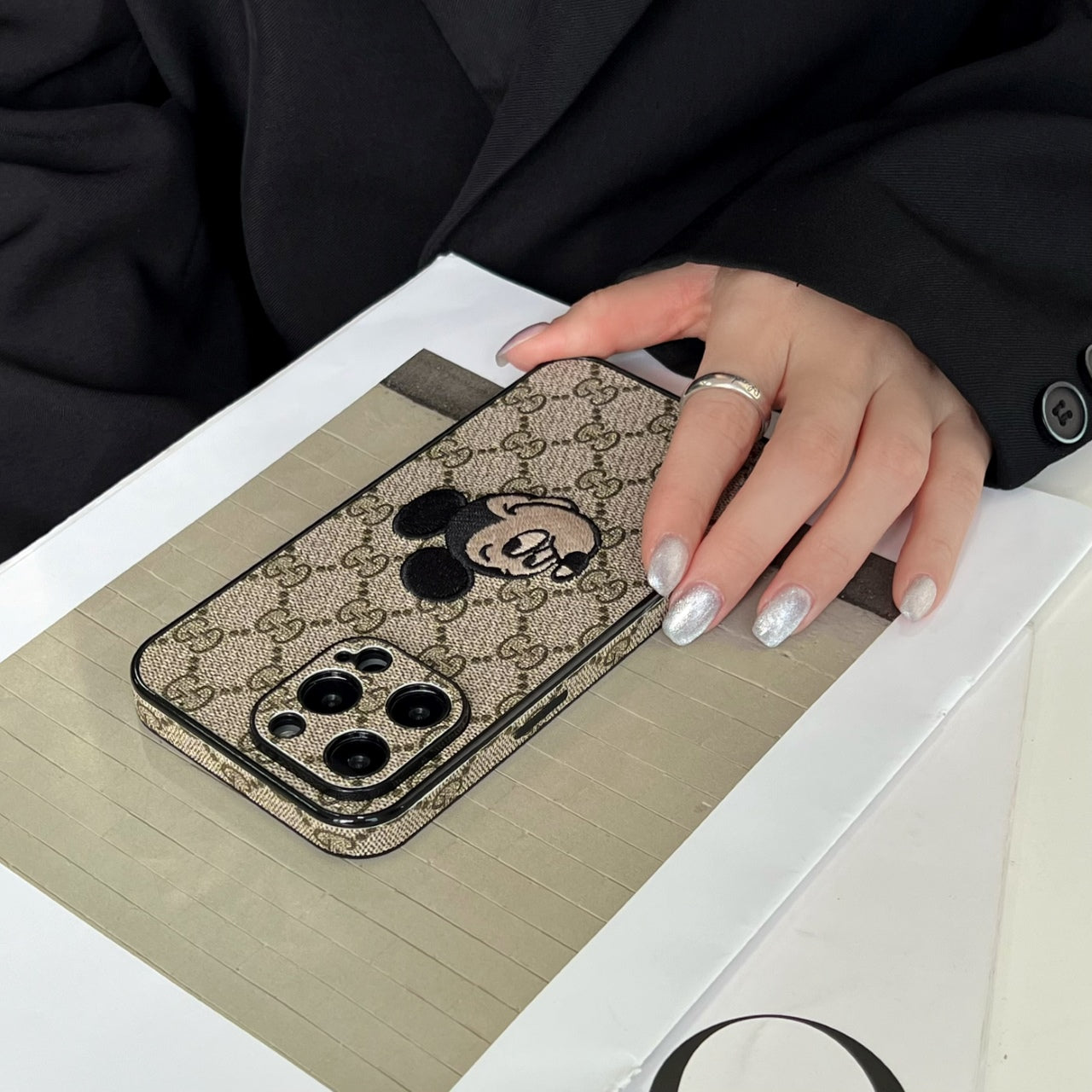 Vintage Embroidery Pattern Case